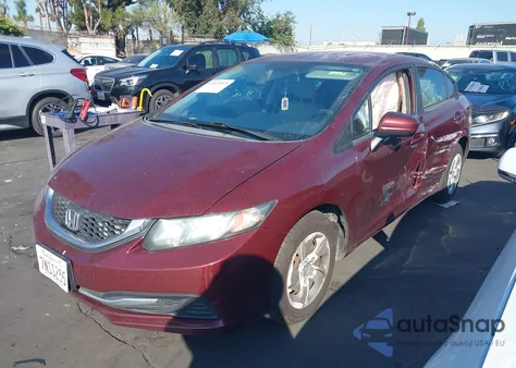2015 Honda Civic Lx из США, поврежденный, VIN 2HGFB2F57FH555603